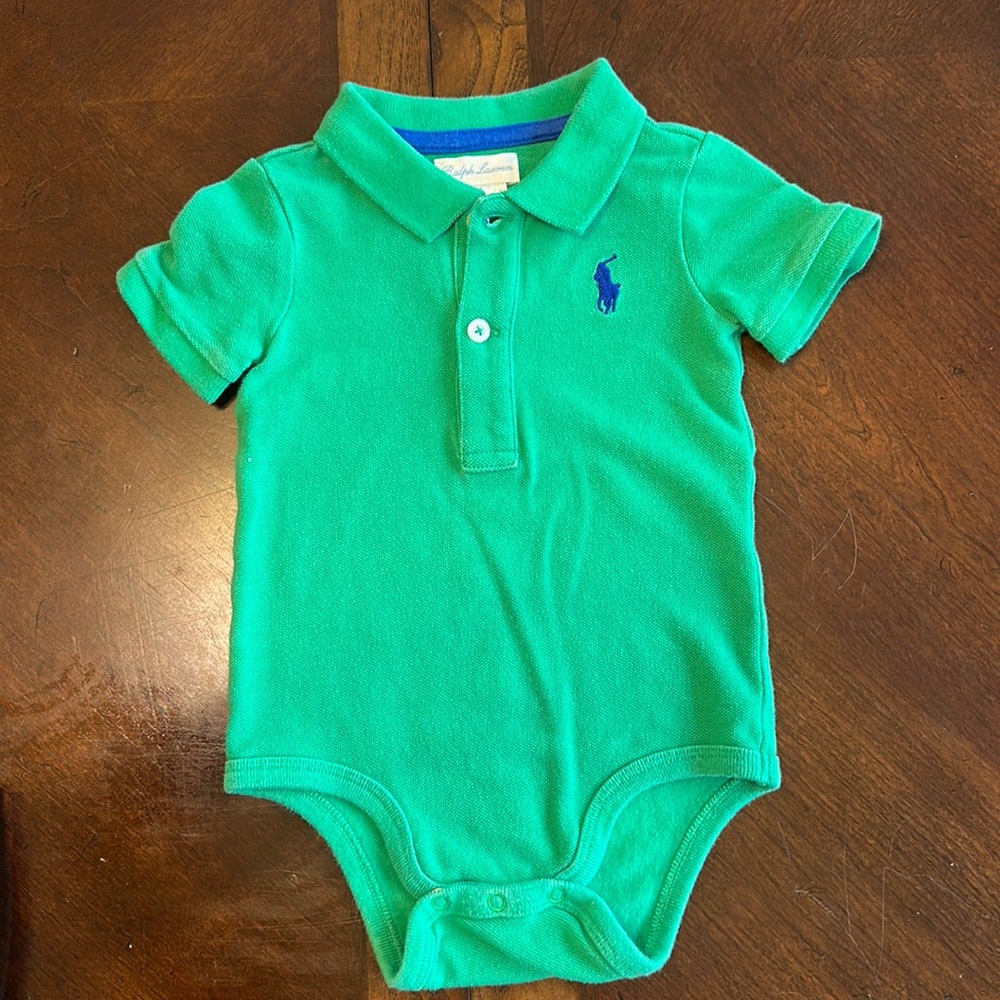EUC Baby boy Ralph Lauren onesie
